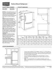 Maytag MBF2258XEW Dimension Guide