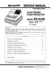 Sharp ER-A440 Service Manual