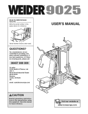 Weider 9025 Uk Manual