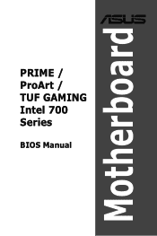 Asus PRIME H770-PLUS PRIME PROART TUF GAMING INTEL 700 Series BIOS Manual English