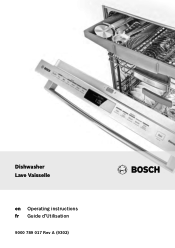 Bosch SHE68T55UC Instructions for Use