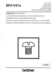Brother International EF4-V41A Parts Manual - English