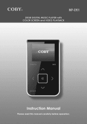 Coby C961 Instruction Manual