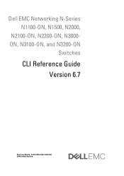 Dell N3200-ON EMC Networking N-Series Switches CLI Reference Guide version 6.7.0