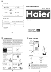 Haier HWM120-35FF User Manual