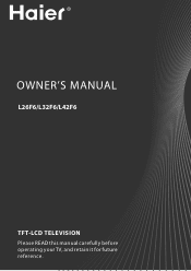Haier L32F6 Owners Manual