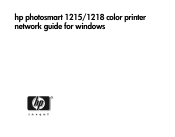 HP Photosmart 1215 HP Photosmart 1215/1218 color printer -- (English) Network Guide for Windows