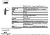 Jabra EXTREME Technical Specification