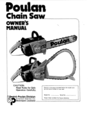 Poulan 1980-02 User Manual
