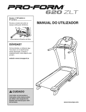 ProForm 620 Zlt Treadmill Portuguese Manual