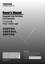 Toshiba 32DT2UL Owners Manual