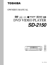 Toshiba SD-2150U Owners Manual
