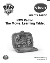 Vtech PAW Patrol: The Movie: Learning Tablet User Manual