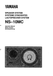 Yamaha NS-10MC Owner's Manual (image)