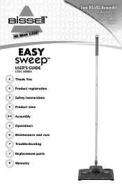 Bissell EasySweep Cordless Rechargeable Sweeper EasySweep® User's Guide