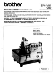 Brother International EF4-V82 Parts Manual - English