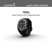 Garmin FR60 Quick Start Manual