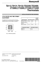 Honeywell T8112 Owner's Manual