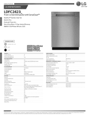 LG LDFC2423W Specification