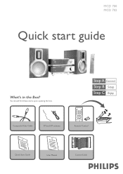 Philips MCD700 Quick start guide