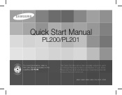 Samsung PL200 Quick Guide (easy Manual) (ver.1.0) (English, Dutch, French, German, Italian, Portuguese, Spanish)