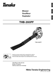 Tanaka THB-260PF Owner's Manual