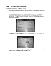 ViewSonic ViewPad 10 ViewPad 10 Touch Panel Firmware Update Procedures