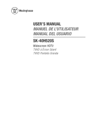 Westinghouse SK-40H520S User Manual