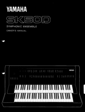 Yamaha SK50D Owner's Manual (image)