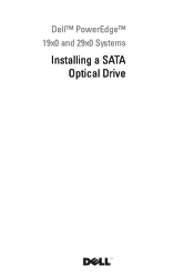 Dell PowerEdge 2950 Installing a SATA Optical Drive