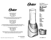 Oster MyBlend Personal Blender English