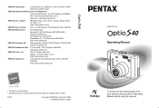 Pentax Optio S40 Operation Manual