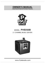 Pyle PHSI50B PHSI50B Manual 1