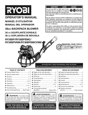 Ryobi RY38BP Operation Manual