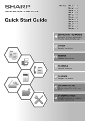 Sharp MX-M4070 Quick Start Guide