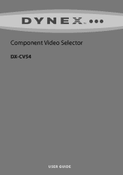 Dynex DX-CVS4 User Manual (English)