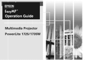 Epson PowerLite 1725 Operation Guide - EasyMP