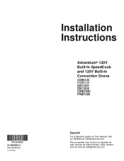GE CWB7030SLSS Installation Instructions