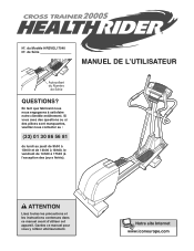 HealthRider Crosstrainer 2000s Elliptical French Manual
