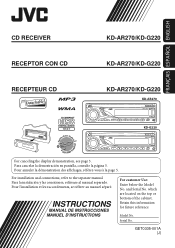 JVC KD-AR270 Instructions