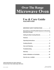 Maytag MMV5165BAW Use and Care Guide