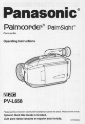 Panasonic PVL658 PVL658 User Guide