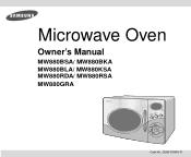 Samsung MW880RDA Owners Manual