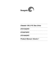 Seagate ST373453FC ST373453FC Model Product Manual PDF
