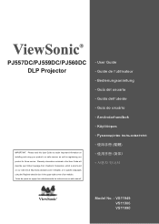 ViewSonic PJ557D User Manual