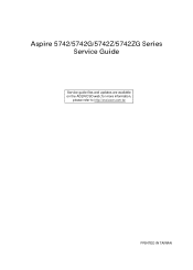 Acer Aspire 5742 Service Guide