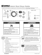 Kenmore 8757 Quick Start Guide