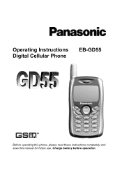 Panasonic EBGD55 EBGD55 User Guide