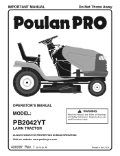 Poulan PB2042YT User Manual