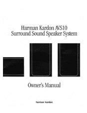 Harman Kardon AVS10A Owners Manual